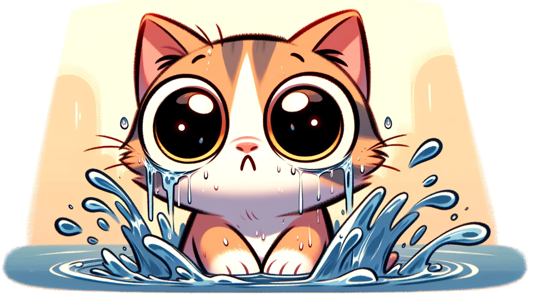 cat afraid to bath